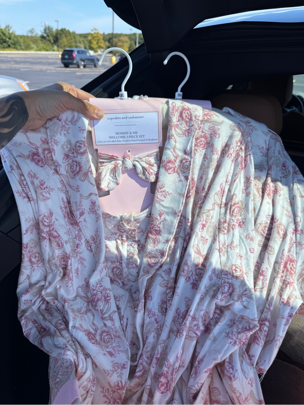 Cupcakes and Cashmere Pink Floral Mommy & Mini Robe Set